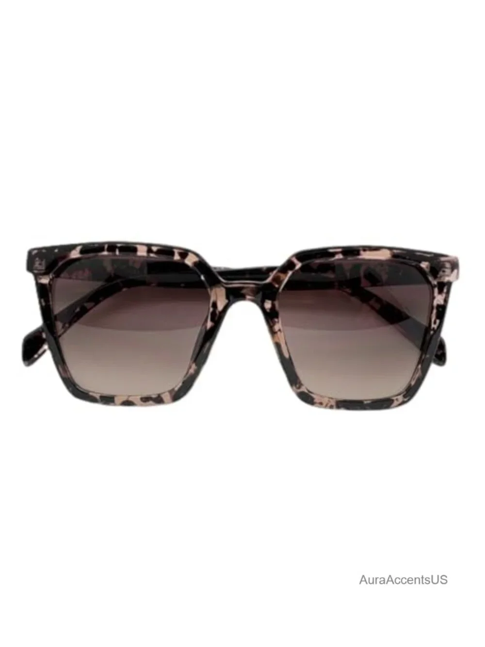 Oversized Square Sunglasses Gradient Lens UV400 Protection Women's